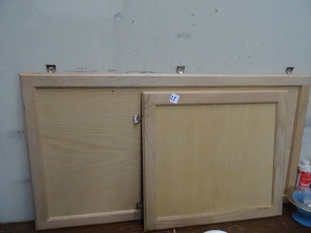 2 Oak Wood Cabinet Fronts