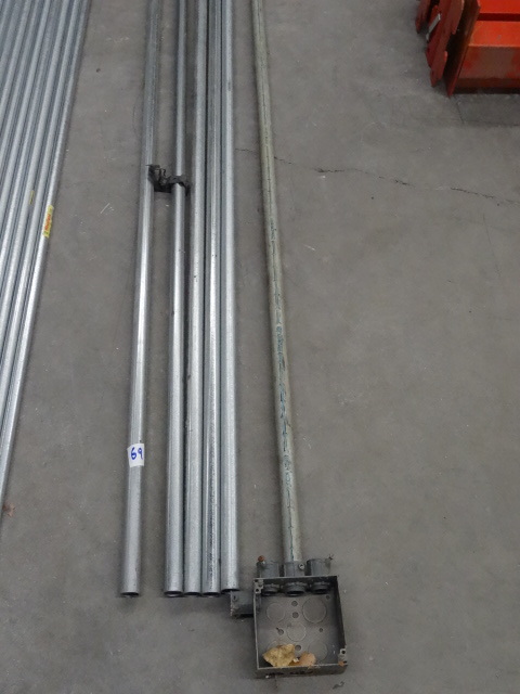 Pile of 34 EMT Conduit