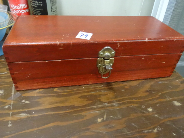 Wood Artist Box with Pencils