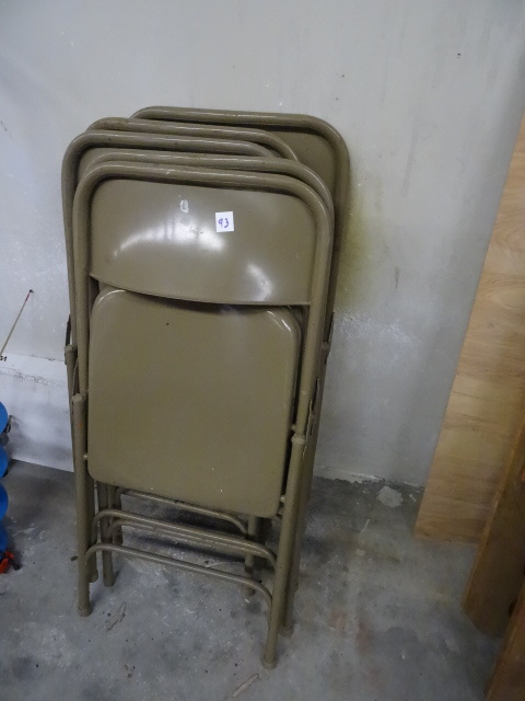 5 Metal Folding Chairs