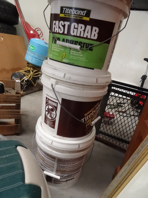 3 Buckets of Fast Grab FRP Adhesive