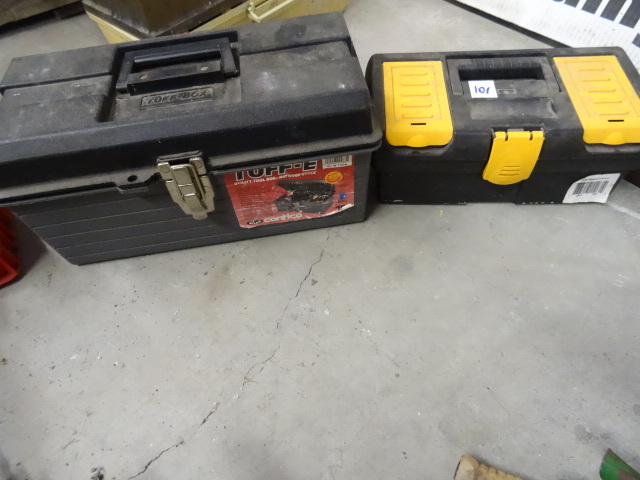 2 Plastic Tool Boxes