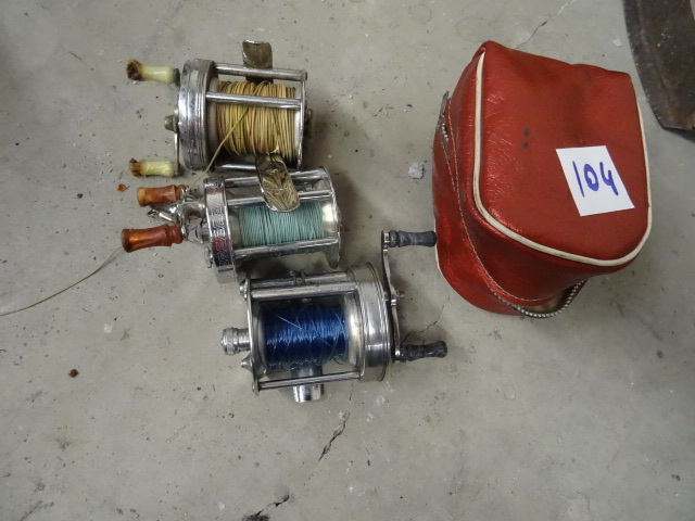 3 Vintage Fishing Reels