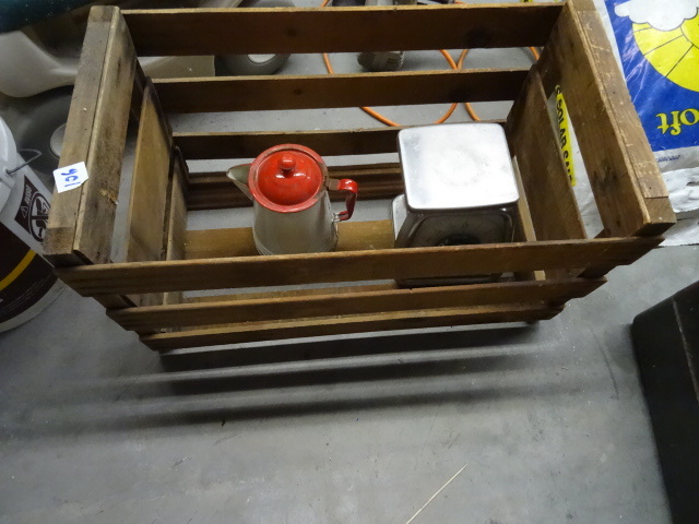 Vintage Wood Crate. Scale,