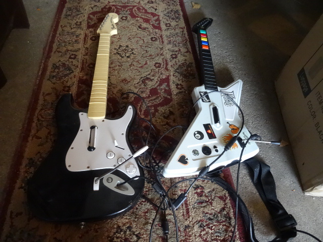 2 Guitar Hero Guitars for X Box