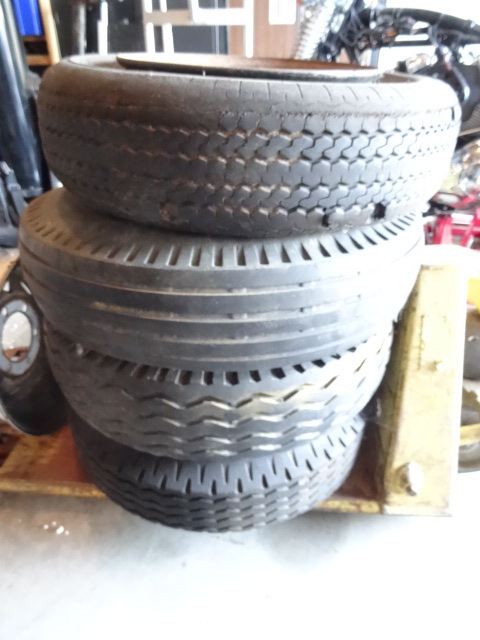 4 Misc Tires on Trailer House Rims