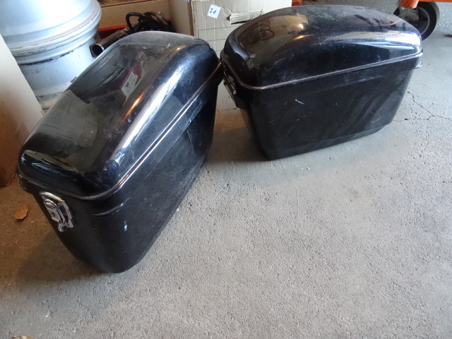 2 Hardcase Motorcycle Saddle Bags