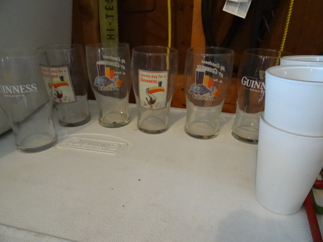 6 Guinness Beer Glasses