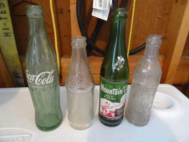 Vintage Pop Bottles, Coca Cola, Fanta