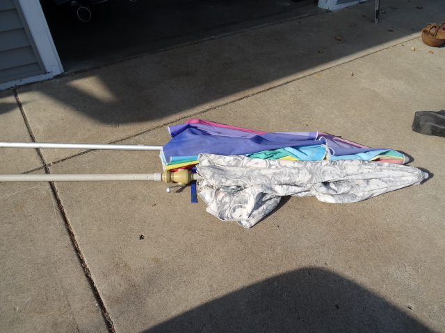 2 Patio Umbrellas