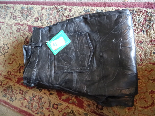 Leather Motorcycle Pants Size 12 New