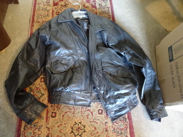 Bermans Size Small Leather Jacket