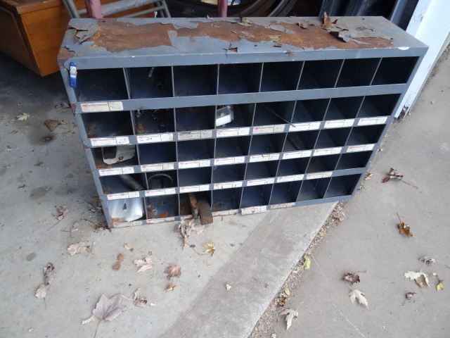 Metal Hardware Cabinet 34 X 9 X 23