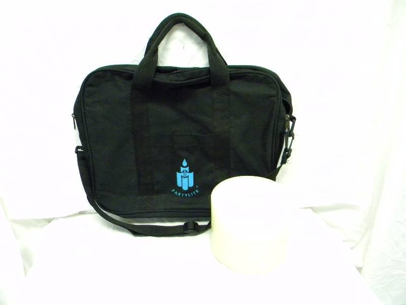 lot 206 image: Partylite Canvas Bag and Large Candle