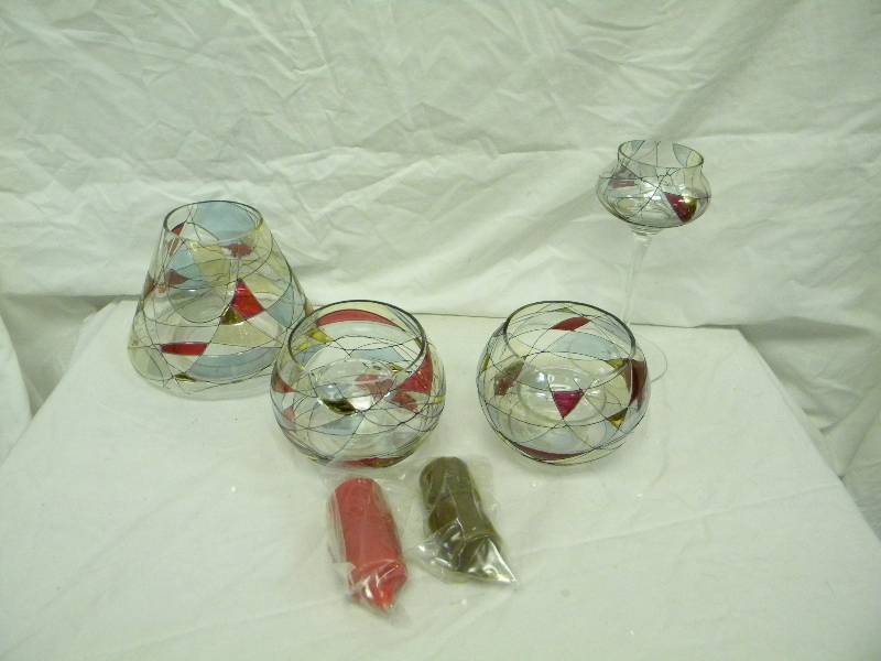 lot 210 image: Partylite 4 Piece Votive Set