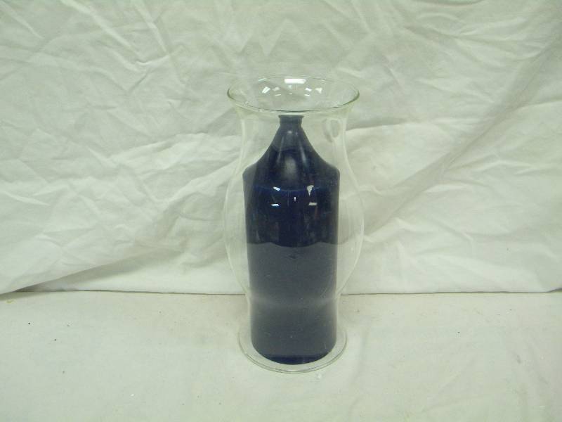lot 215 image: Partylite Pillar Candle in Glass Hurricane