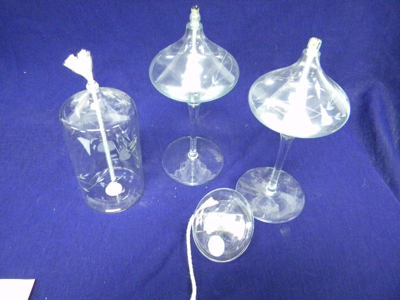 lot 257 image: Princess House Oil Lamps