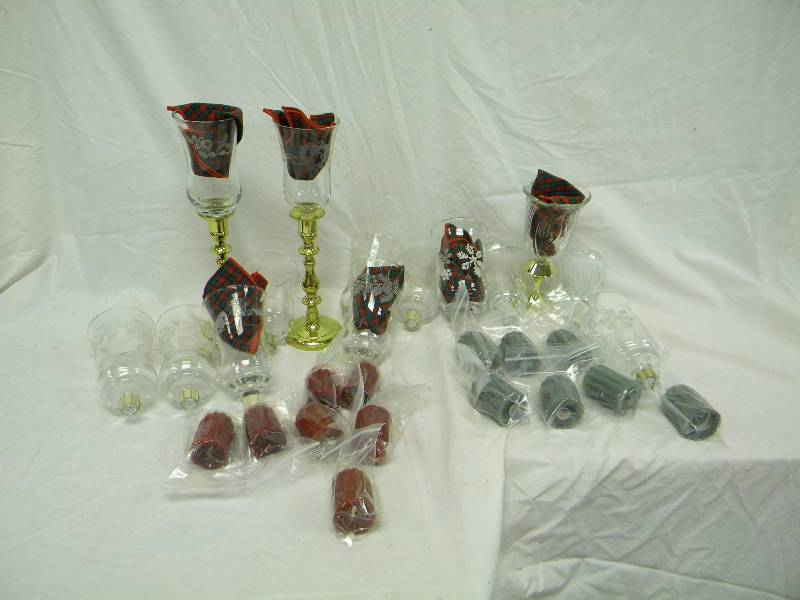 lot 403 image: Home Interiors Votive Candelabra Lot