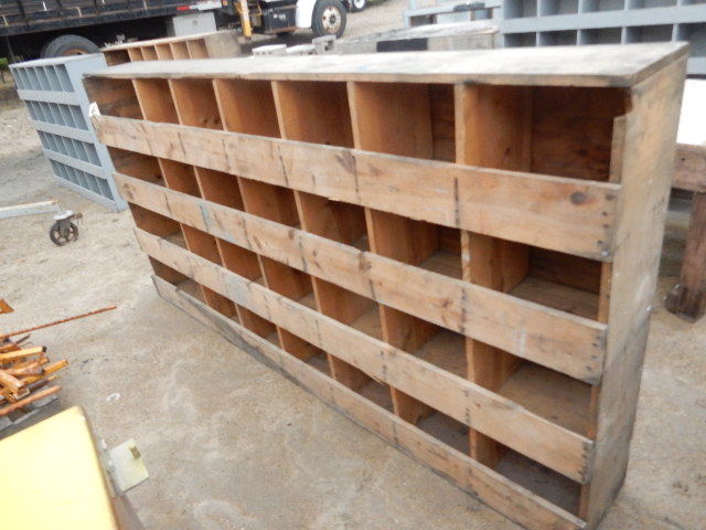 2 Wood Storage Bins