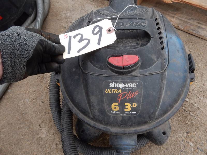 ULTRA Plus, Shop Vac.. 6 Gallons, 3 H.P.