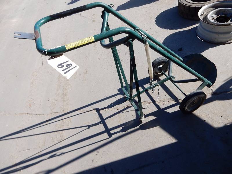 Single tank upright cart