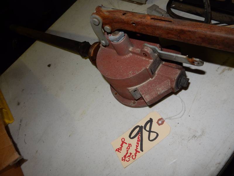 Liquid pump.. Has compression when work the handle