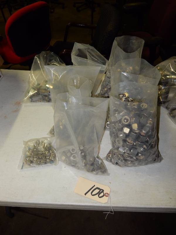 Misc. sizes of nuts and bolts