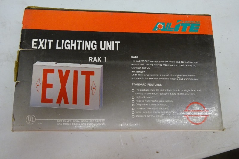 Exit lighting sign