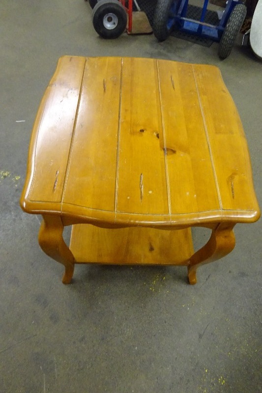 Wood End Table