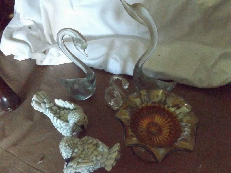 Candy Dish, Glass Birds
