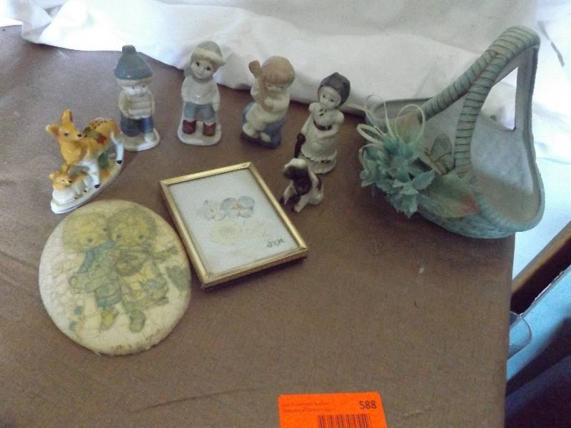 Ceramic Basket and Contents