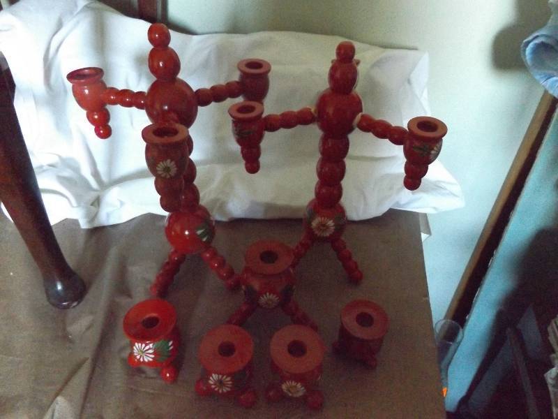 Swedish Candlabras and Candle Holders