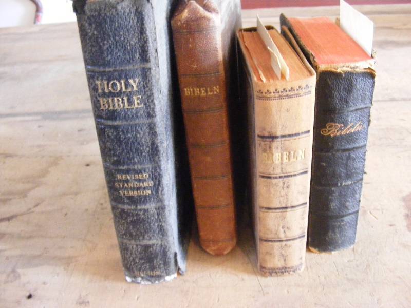 Vintage Bibles in Scandinavian Language