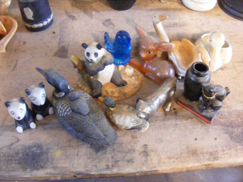 Array of Glass Animal Figurines