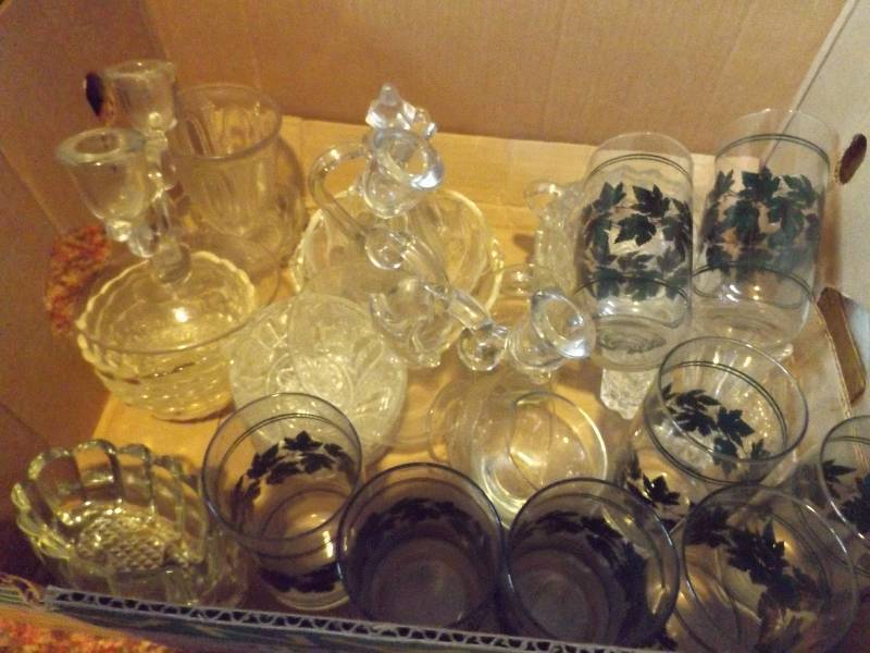 Glasses, Glass, some Lead Crystal