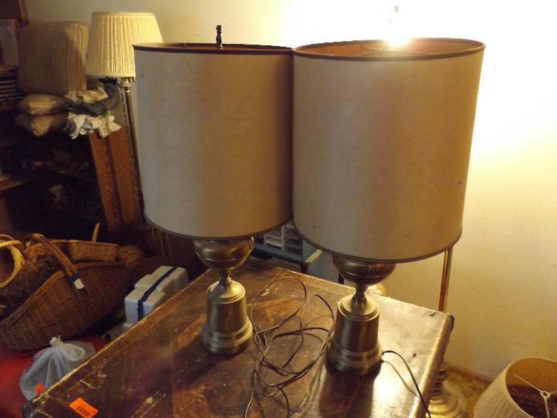 2 Matching Brass Lamps