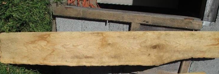 Ash wood slab, 103 long, 13 - 16 ...