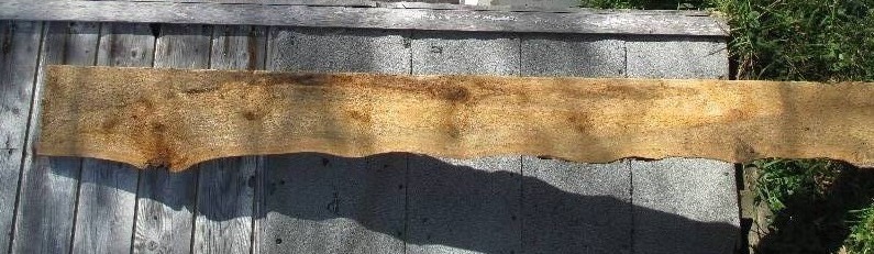 Pine wood slab, 101 long, 9 - 11 ...