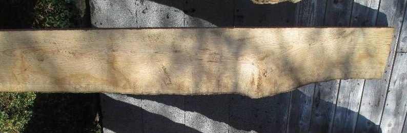 Ash wood slab, 104 long, 16 wide,...