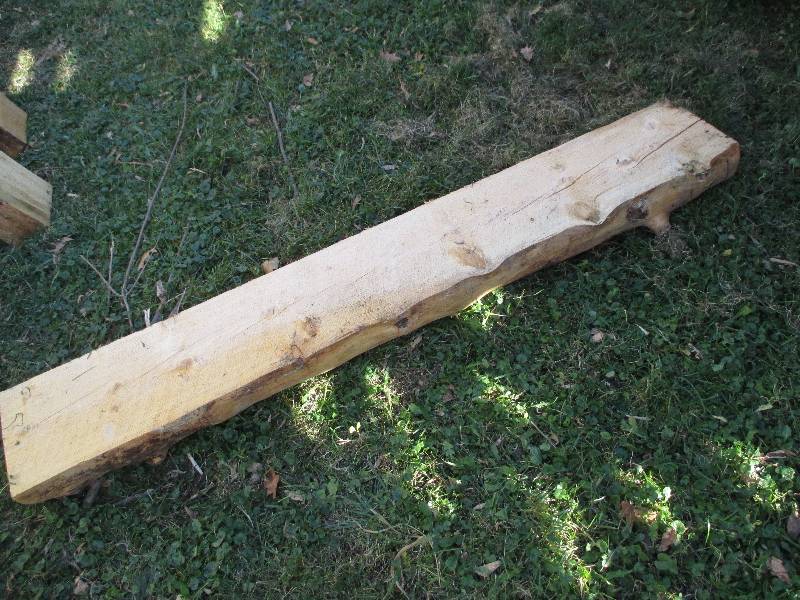 Pine wood slab, 78 long, 11 wide,...