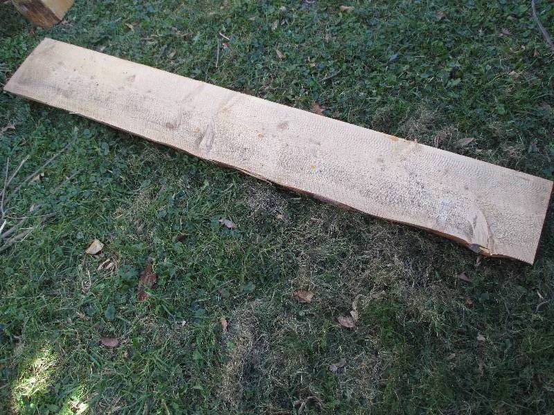 Pine wood slab, 83 long, 12 wide,...