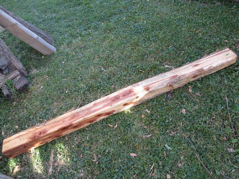 2 cut cedar pieces.  78 and 90 lon...