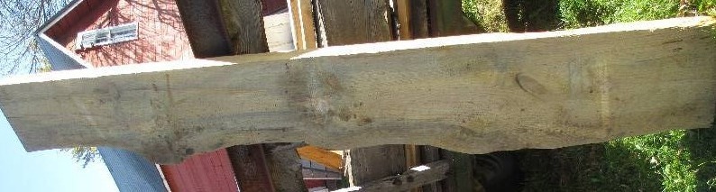 Pine wood slab.  9 feet long.  14 ...