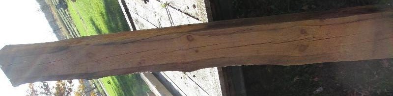 Pine wood slab, 98 long, 10 wide,...