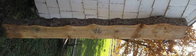 Pine wood slab, 101 long, 10 wide...
