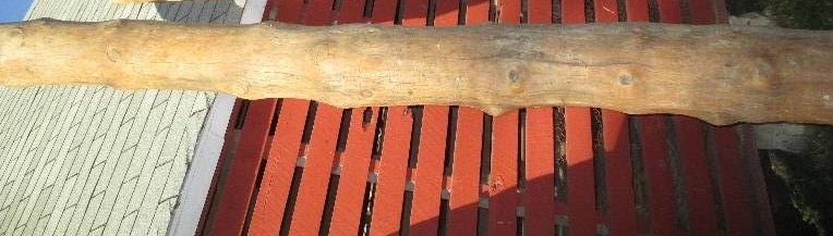 Pine wood slab, 136 long, 11 wide...