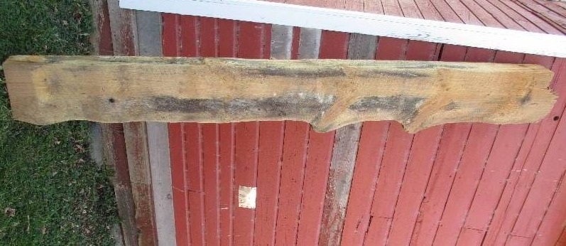 Pine wood slab, 125 long, 13 wide...