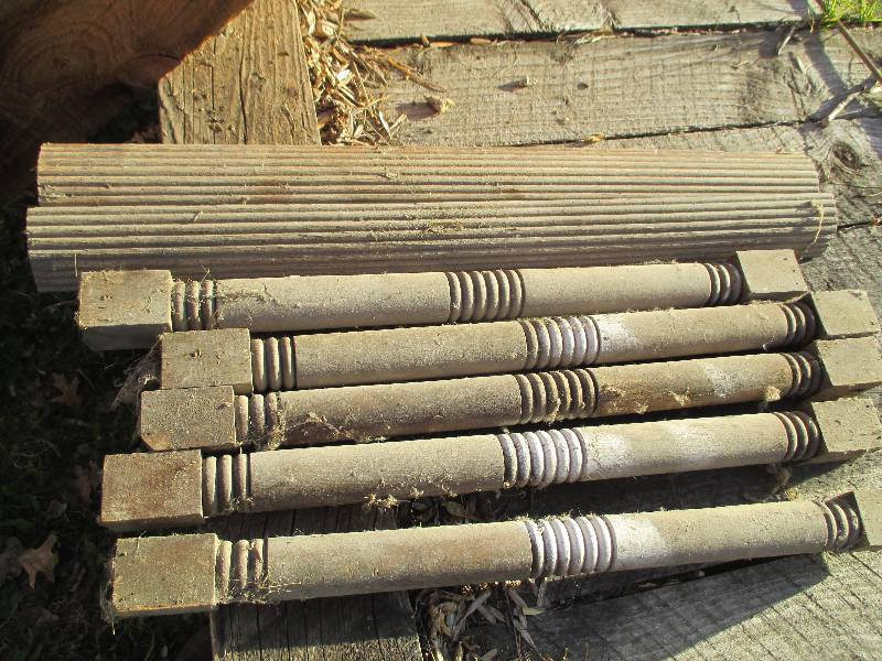 Lot of 7 antique table legs...