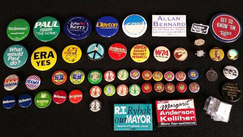 lot 96 image: Political, Union, Railroad, Misc Pin-back Buttons