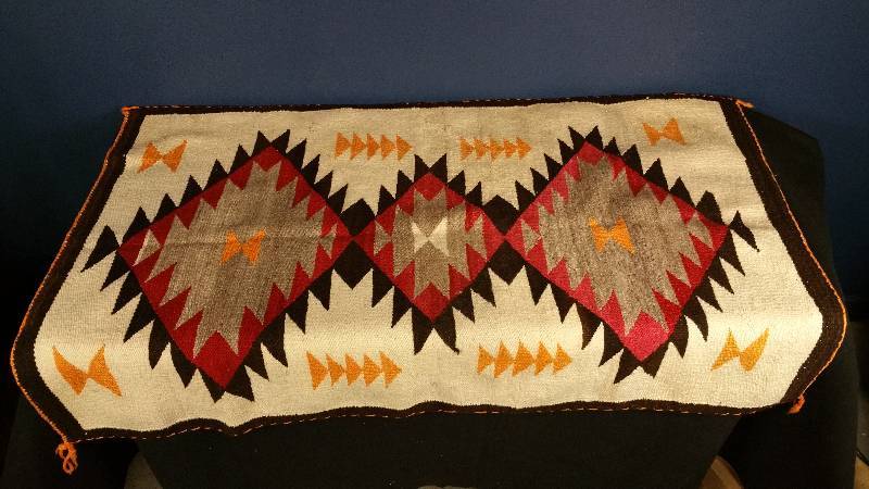 lot 104 image: Native American Wool Saddle Blanket